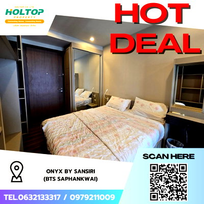 Condos for rent : #Z2735💥 141068 🔥Condo for rent: Onyx by Sansiri (BTS Saphankwai)