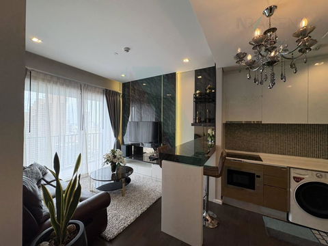 📌 For Rent Condo THE SAINT RESIDENCES Building 1, Floor 28,2 bed room, Room size 56 sqm