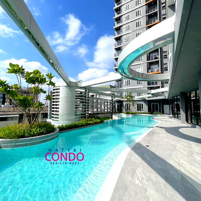Condos for rent : Plus Connext Hatyai, swimming pool view, washing machine available