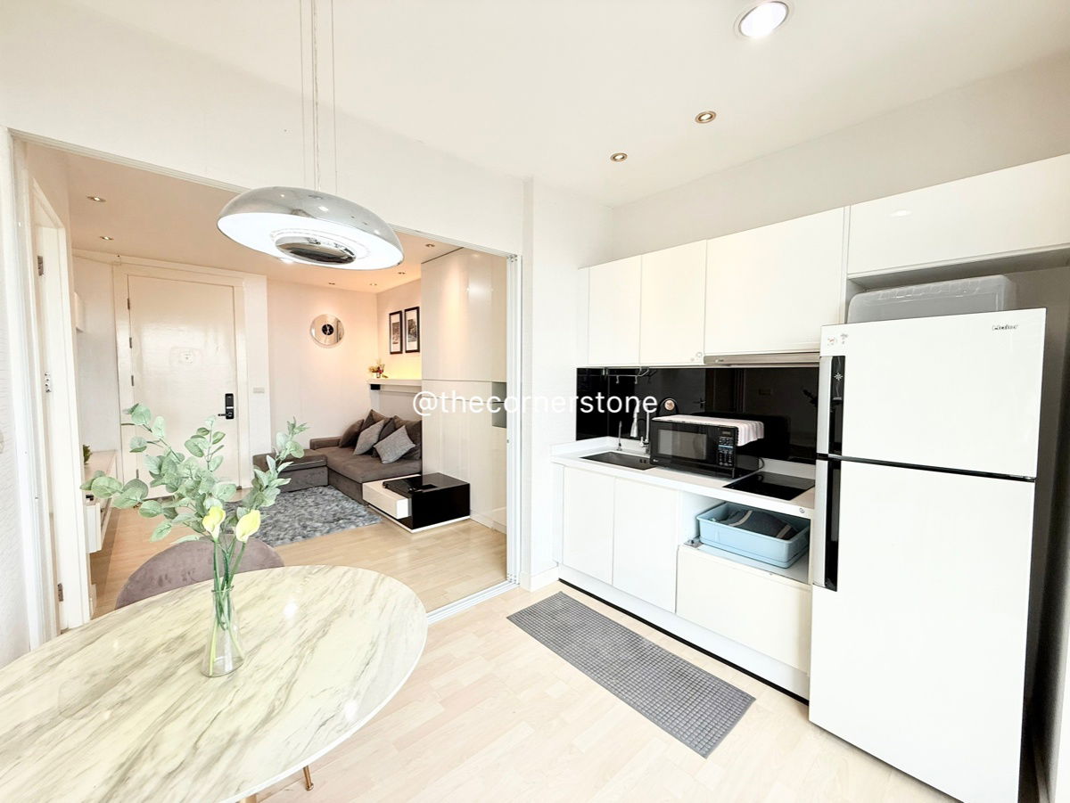 picture For Rent : 𝗥𝗵𝘆𝘁𝗵𝗺 𝗥𝗮𝘁𝗰𝗵𝗮𝗱𝗮 Size 46 Sq.m. Floor 15+  Near MRT-Ratchadapisek - 8/15