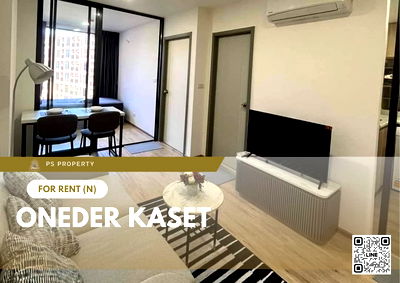 Condos for rent : For rent ✨ ONEDER Kaset ✨ Fully furnished and equipped, just 200 meters from Kasetsart University.