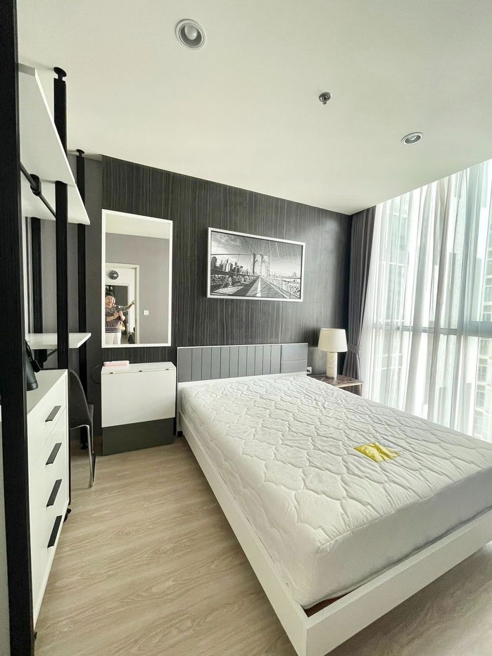 รูป ให้เช่าคอนโด : โนเบิล รีวอล์ฟ รัชดา1 2 ห้องนอน 2 ห้องน้ำ  (ห้องคอมบาย) ห้องสวย  เฟอร์ครบ ติดMRTศูนย์วัฒนธรรม  (Noble Revolve Ratchada1)  - รูปที่ 5/8