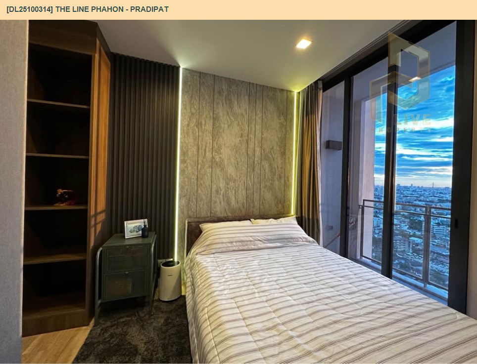 รูป DL25100314 ให้เช่าคอนโด เดอะ ไลน์ พหล - ประดิพัทธ์ (THE LINE Phahon - Pradipat) ใกล้ BTS สะพานควาย พร้อมเข้าอยู่ โทรด่วน 0800343450 LineID @655ebbvc - รูปที่ 2/14