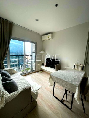 คอนโดให้เช่า : 2 Bed 1 Bath Nice Room Good Location Next to MRT Thailand Cultural Centre 80 m. / For Rent-Noble Revolve Ratchada 2