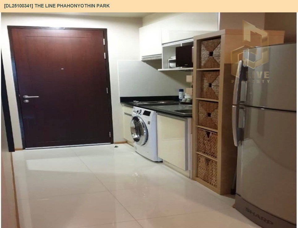 picture DL25100341 Condo for rent, THE LINE Phahonyothin Park near BTS Ha Yaek Lat Phrao, ready to move in, call urgently 0638692663 LineID @162cjixi - 7/8