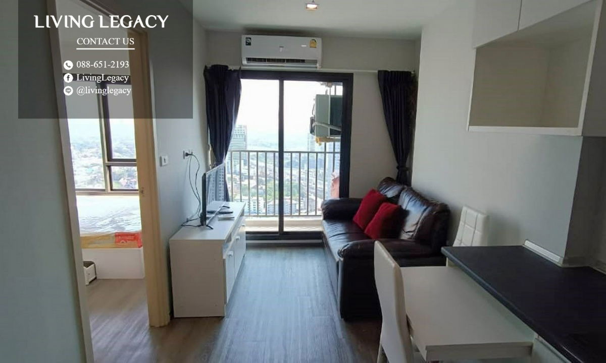picture SJUNEX Condo For Rent Rich Park @ Triple Station 29 Sq.M. Floor 36 line id : @livinglegacy - 5/10
