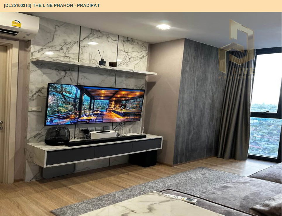รูป DL25100314 ให้เช่าคอนโด เดอะ ไลน์ พหล - ประดิพัทธ์ (THE LINE Phahon - Pradipat) ใกล้ BTS สะพานควาย พร้อมเข้าอยู่ โทรด่วน 0800343450 LineID @655ebbvc - รูปที่ 6/14