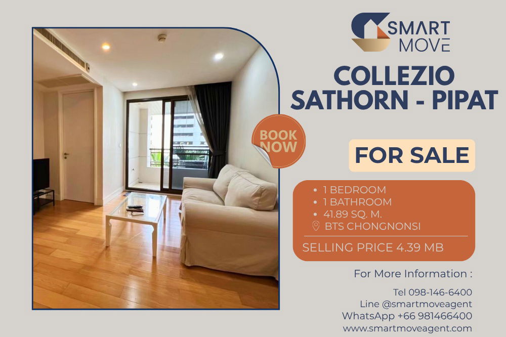 picture 🔥 Sale with tenant !! big size, Spacious room!! 🔥 Code C20250100075...Collezio Sathorn - Pipat, 1 bedroom, 1 bathroom, furnished, Special Deal!!📣📣 - 1/8