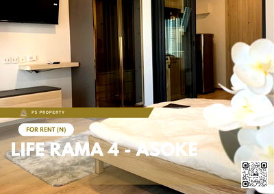 Condos for rent : For rent 🔥 Life Rama 4 - Asoke 🔥 Fully furnished and equipped, near MRT Queen Sirikit National Convention Center