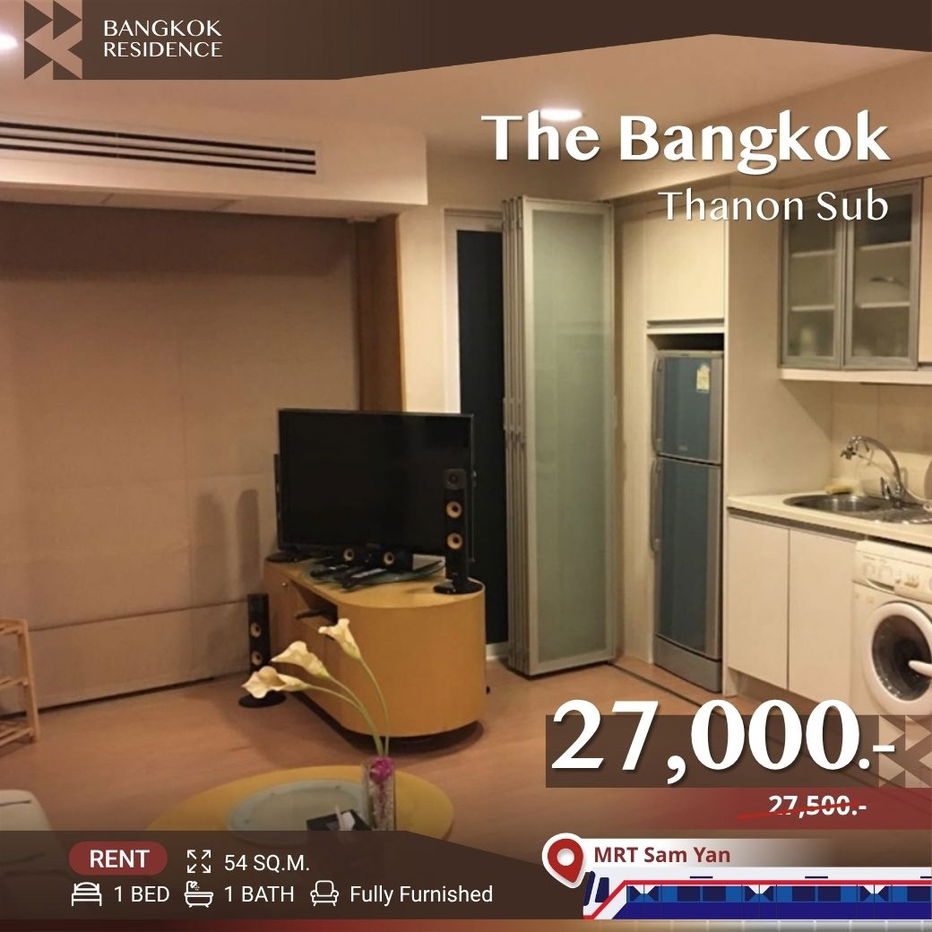 picture The Bangkok Thanon Sub 💖 Stylish Unit in a Prime Location 💎 Near MRT Sam Yan - 1/7