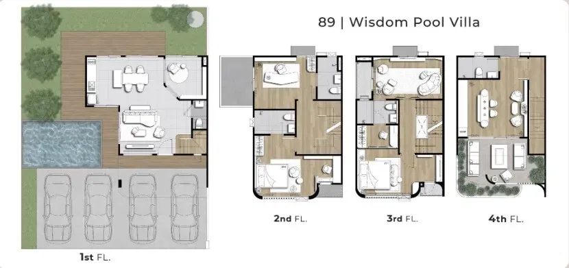 รูป ขาย บ้านเดี่ยว 4 ห้องนอน ในโครงการ 89 เรสซิเดนซ์ รัชดา - พระราม 9 2003779 - รูปที่ 8/8