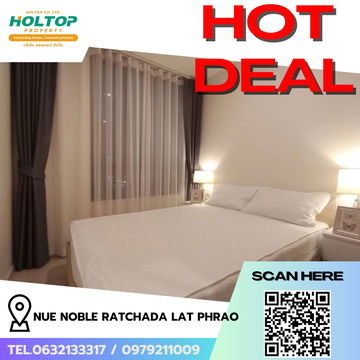 #R6947 🎉 161068 ให้เช่าคอนโด NUE Noble Ratchada Lat Phrao 