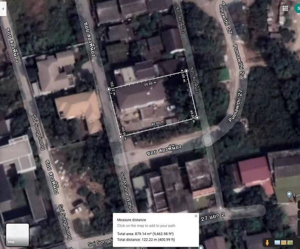 รูป ขายที่ดินสวย พร้อมบ้าน 3 ชั้น ปุณณวิถี 27 ถนนสุขุมวิท 101  - รูปที่ 1/6