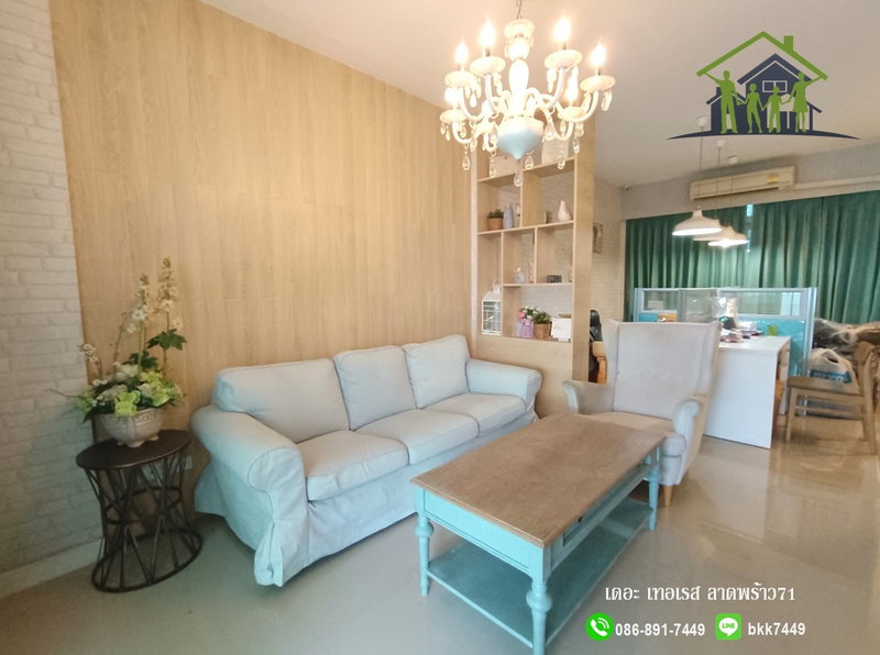 ขายทาวน์โฮม : ✅✅ขายบ้านทาวน์โฮม 3 ชั้น-เดอะ เทอเรส ลาดร้าว71 (ซ.นาคนิวาส 48 แยก14)