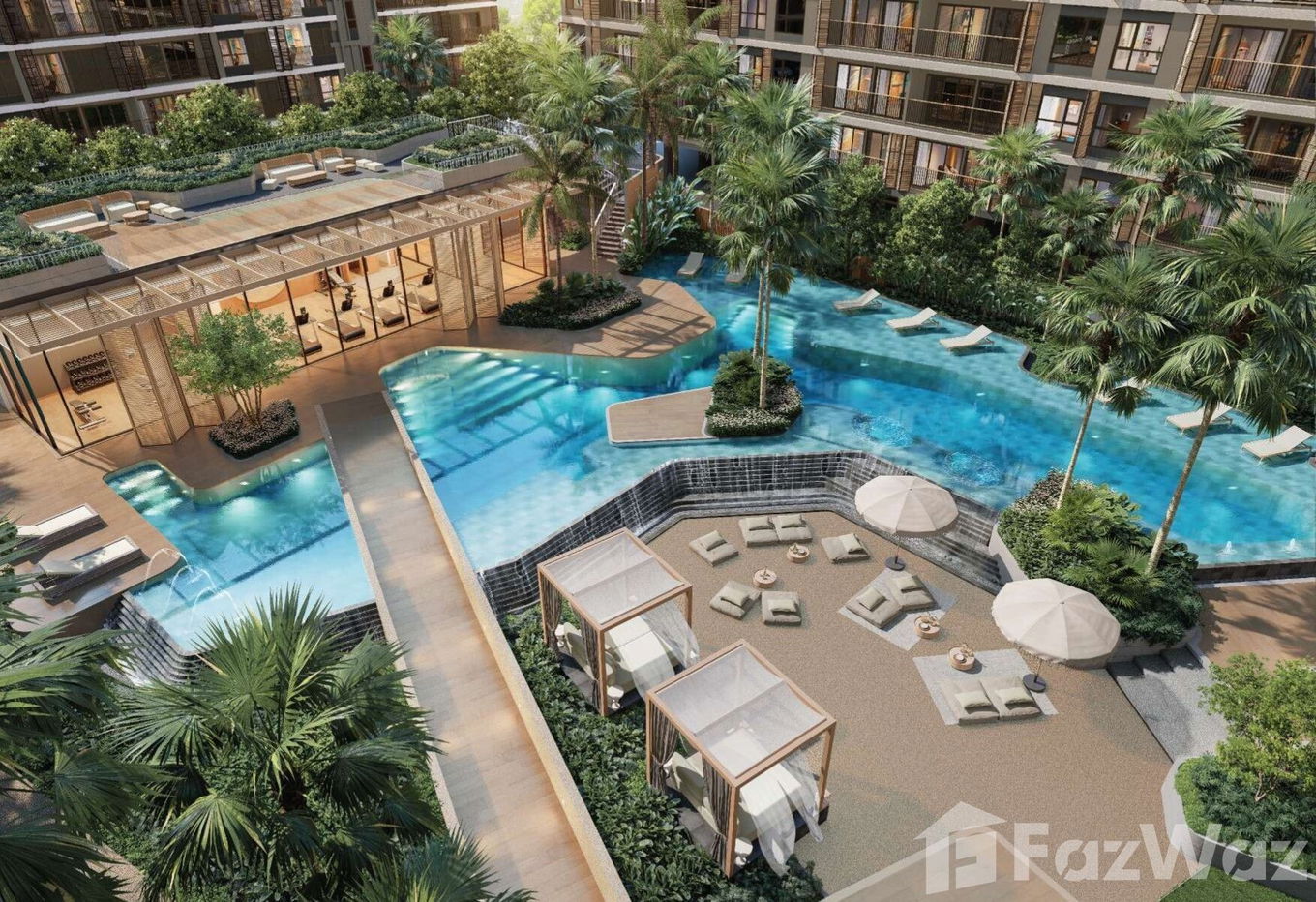 รูป ขาย คอนโด 1 ห้องนอน ในโครงการ โซ ออริจิ้น บางเทา บีช 1782152 - รูปที่ 3/6