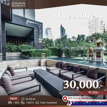  The Address Sathorn 12 ✨ Spacious Unit at a Great Price 💫Ner BTS Chong Nonsi 