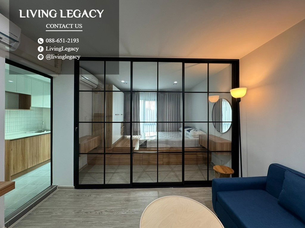 รูป LV62ZUZ3 ให้เช่าคอนโด RYE Huamark 30 ตร.ม. ชั้น 6 ตึก B line id : @livinglegacy - รูปที่ 3/5