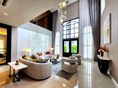 Houses for rent : 🏡 Luxury 2-story detached house for rent, Perfect Masterpiece Rama 9 - Krungthep Kreetha, 5 bedrooms, 2 maid's rooms, near the expressway.