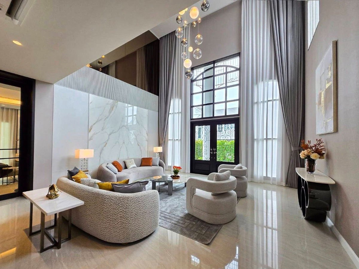 picture 🏡 Luxury 2-story detached house for rent, Perfect Masterpiece Rama 9 - Krungthep Kreetha, 5 bedrooms, 2 maid's rooms, near the expressway. - 1/19