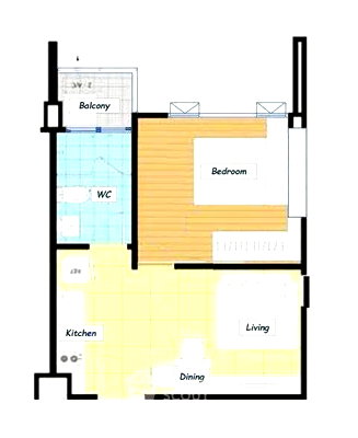 Condos for sale : 1-BR Condo at The Bloom Sukhumvit 71 near BTS Phra Khanong (ID 2355882)