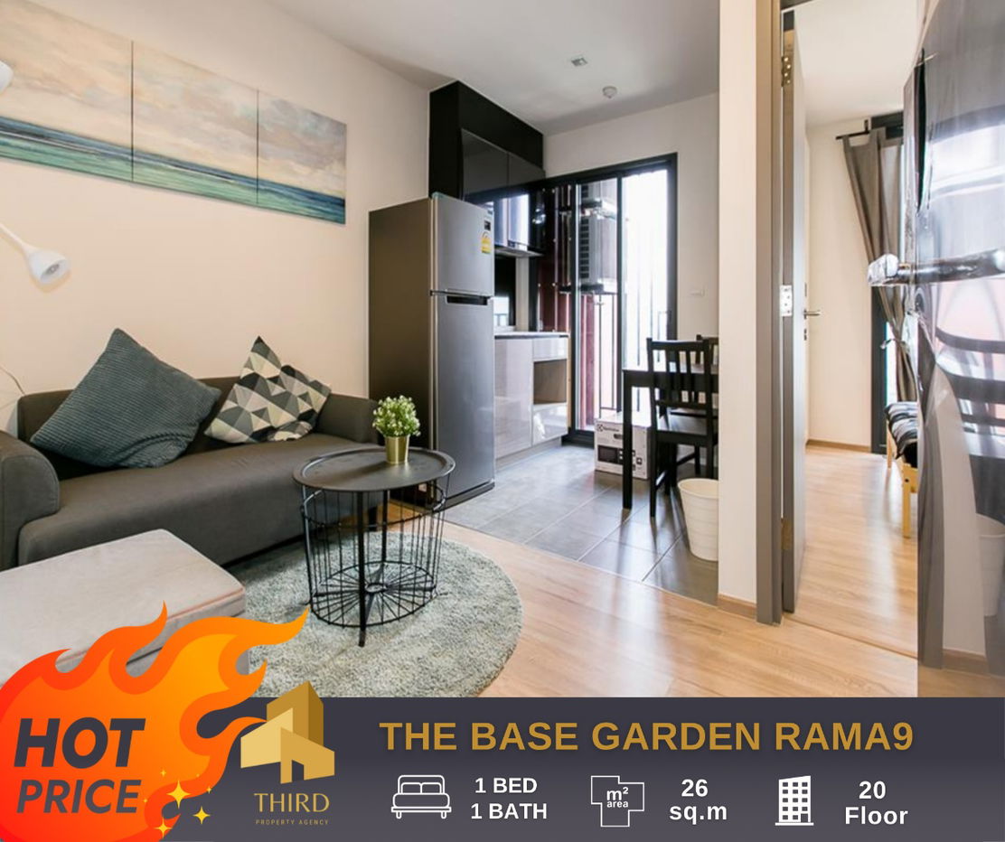รูป ให้เช่า ✨The Base Garden Rama9 ✨ห้องสวย พร้อมเข้าอยู่ //สอบถามเพิ่มเติม LineID:@thirdproperty - รูปที่ 1/11