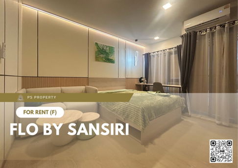 For rent ✨ FLO by Sansiri ✨ Fully furnished and equipped, near BTS Khlong San