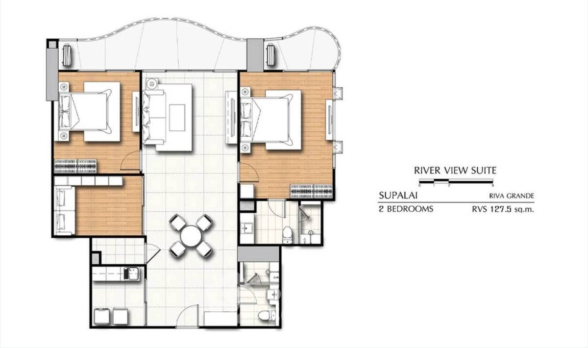 picture 2-BR Condo at Supalai Riva Grande close to Phra Ram 3 (ID 2356132) - 9/10