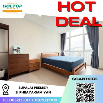 #R6948 🎉 161068 Condo for rent  Supalai Premier Si Phraya-Sam Yan