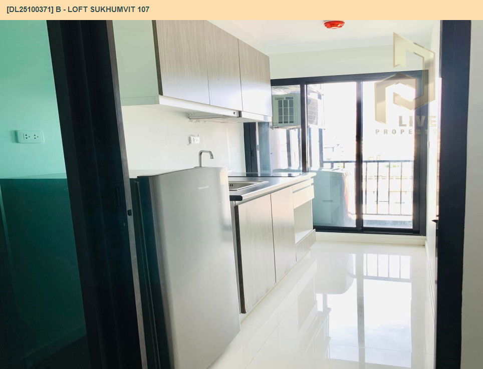 รูป DL25100371 ให้เช่าคอนโด บี ลอฟท์ สุขุมวิท 107 (B - Loft Sukhumvit 107) ใกล้ BTS แบริ่ง พร้อมเข้าอยู่ โทรด่วน 0656133286 LineID @897iyzll - รูปที่ 8/10