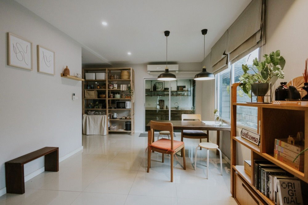 picture 🏡 Townhome for rent, 3 floors, corner house, with garden next to the house — Town Avenue Time Tha Kham 16 project (Sansiri) - 2/12