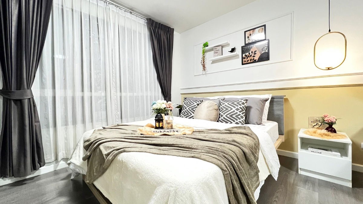 picture 📌𝐔𝐏𝐃𝐀𝐓𝐄 𝐑𝐎𝐎𝐌 𝟐𝟎𝟐𝟓📌 Condo for rent at Campus Resort Bangna [Beautiful built-in room+washing machine] ID LINE: atccity 💻 - 2/13