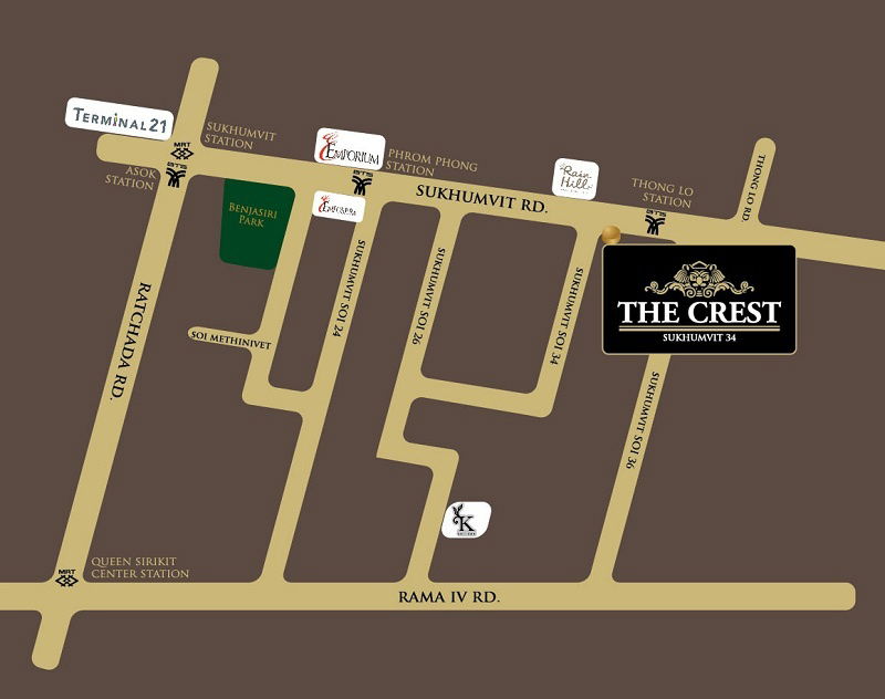 picture 📌📌 Urgent Rent!!! The Crest Sukhumvit 24, 2-Bedroom Unit 🔰 Size: 80 sq.m. 🔰 Great Price 📌📌 - 11/11