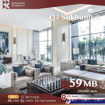 🔥 Best Deal! Ultra Luxury unit at Q1 Sukhumvit, near BTS Nana