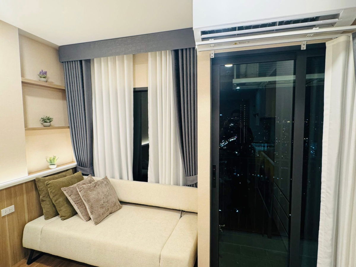 picture For rent 📍 The Livin Ramkhamhaeng 📍 Fully furnished and equipped, near MRT Lam Sali - 6/11