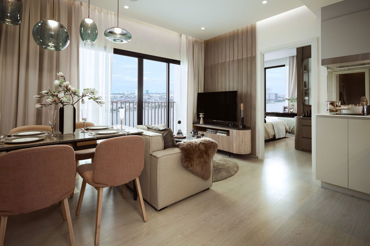 picture  Down Payment 2 Beds  New Room & New Condo Close to Rama 3 and Sathorn area,  Terminal 21 @ Nue Riverest Ratburana - 4/18