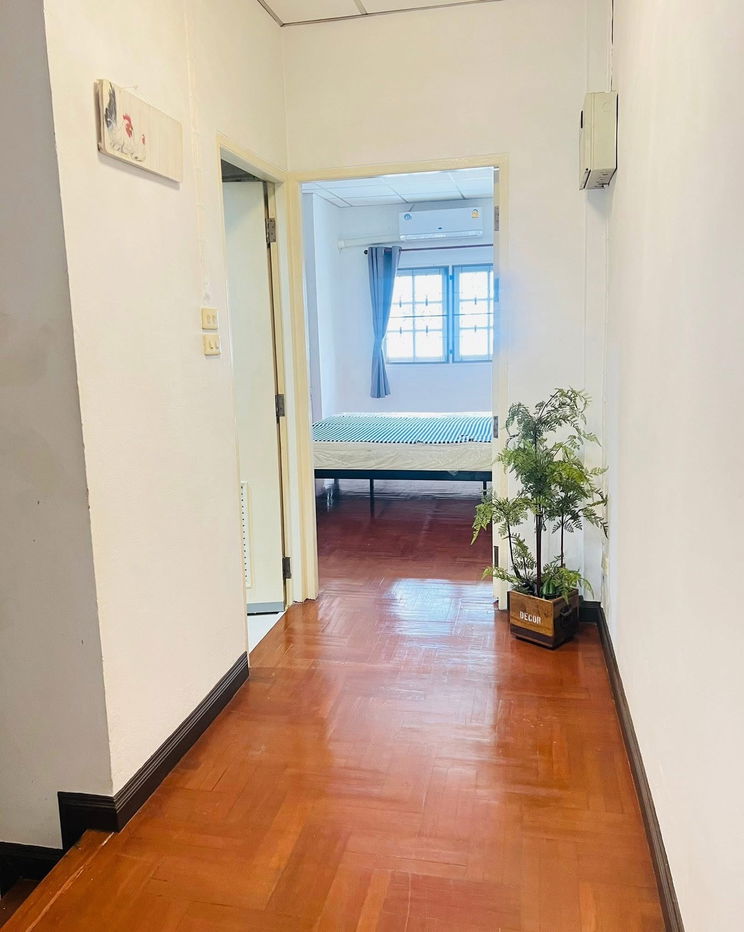 picture For rent, for rent, townhouse, Lat Phrao 87, Ketanut Charmine Village, cheap price, interested Line: @951qfbfi - 4/12