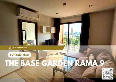 เช่าคอนโด เขตบางกะปิ : ให้เช่า ✨ The Base Garden Rama 9 ✨ เฟอร์นิเจอร์ และ เครื่องใช้ไฟฟ้าครบ ใกล้ MRT พระราม 9