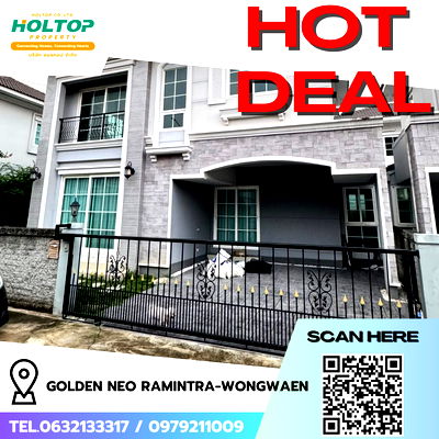 Houses for rent : #R7004 🎉 171068 Condo for rent  Golden Neo Ramintra-Wongwaen