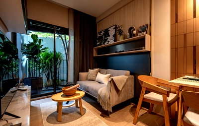 ขายคอนโด : 1นอน ขายดาว์นคอนโดใหม่   วิวเมือง ส่วนกลางจัดเต็ม ทำเลดีมาก อยู่บนถนนประดิษฐ์มนูธรรม ใกล้ Central East Ville @ Noble Create