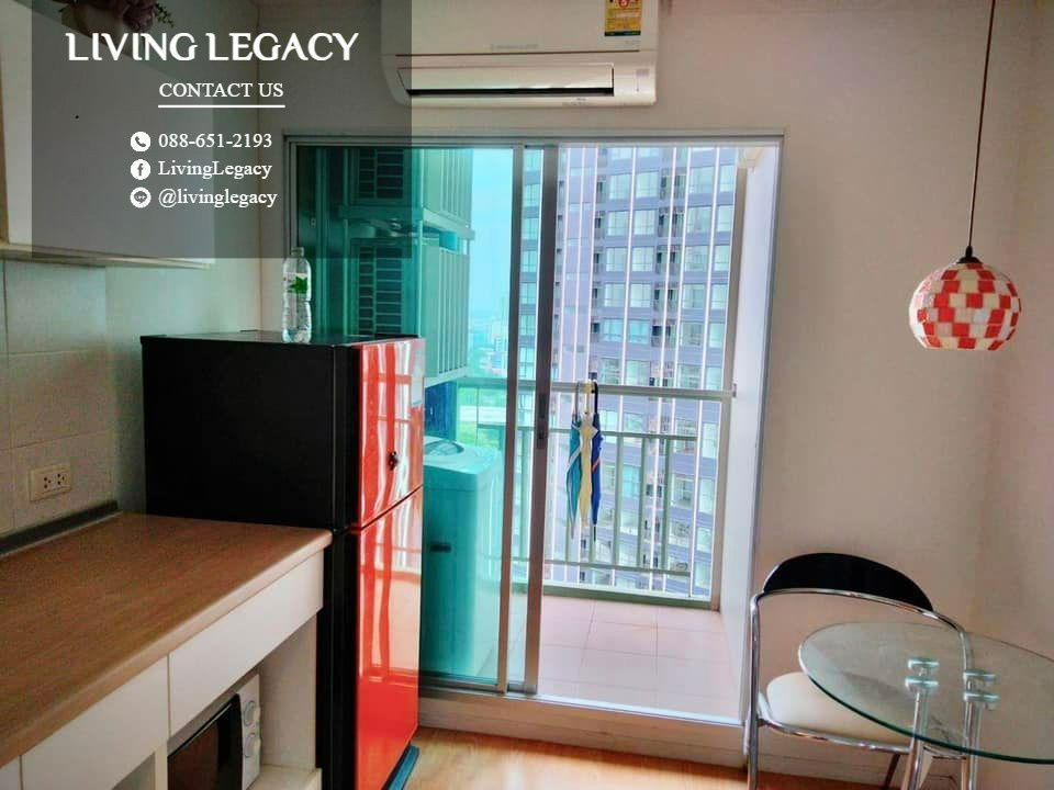 รูป SINUMN ให้เช่าคอนโด Lumpini Place Srinakarin - Huamark Station 26 ตร.ม. ชั้น 25 line id : @livinglegacy - รูปที่ 9/12