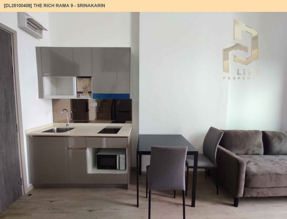 picture DL25100408 Condo for rent, The Rich Rama 9 - Srinakarin near AIRPORT RAIL LINK หัวหมาก, ready to move in, call urgently 0638692663 LineID @655ebbvc - 6/13