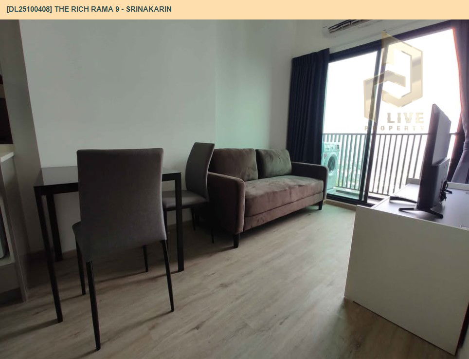 picture DL25100408 Condo for rent, The Rich Rama 9 - Srinakarin near AIRPORT RAIL LINK หัวหมาก, ready to move in, call urgently 0638692663 LineID @655ebbvc - 2/13