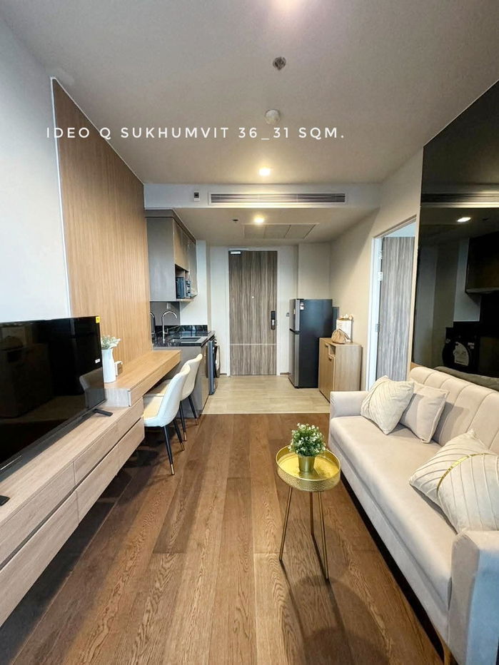 รูป 🎉ให้เช่า Ideo Q Sukhumvit36-1 ห้องนอน ใกล้BTS ทองหล่อ เอ็มโพเรียม เอกมัย พระราม4 เดินทางสะดวก - รูปที่ 13/14