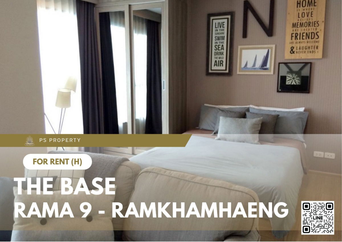 picture For rent 📍 The Base Rama 9 - Ramkhamhaeng 📍 Fully furnished and equipped, near Airport Link Ramkhamhaeng - 1/11