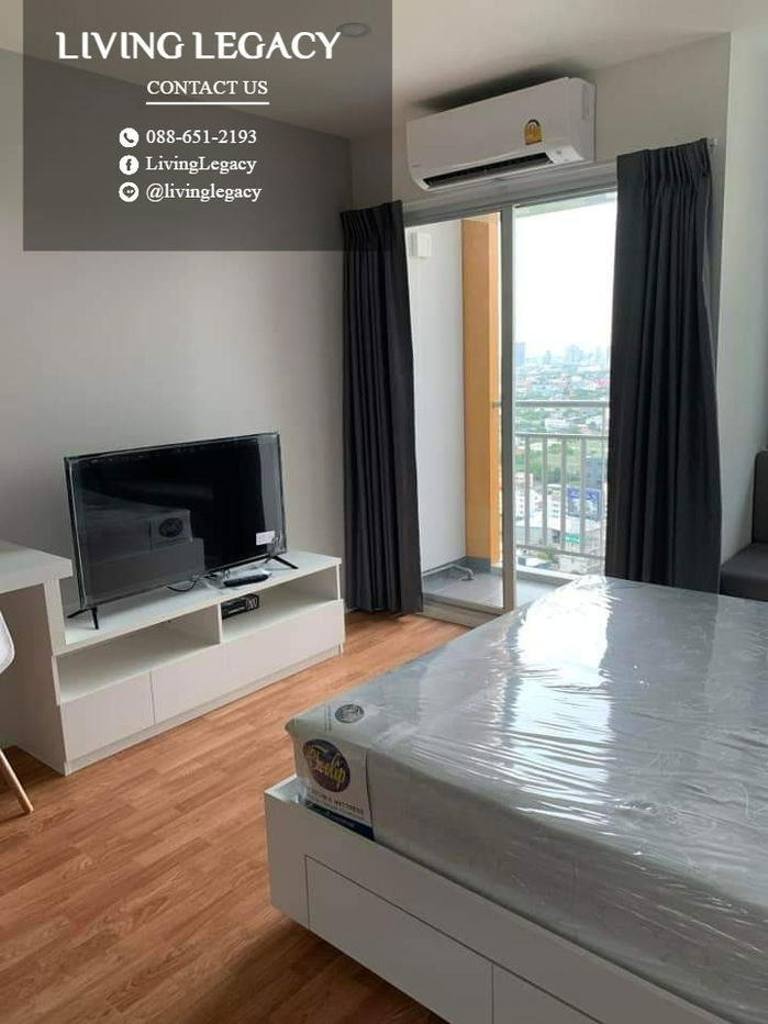 picture SMZU2Q Condo For Rent Lumpini Ville Phatanakan - Srinakarin 26.5 Sq.M. Floor 30 line id : @livinglegacy - 2/10