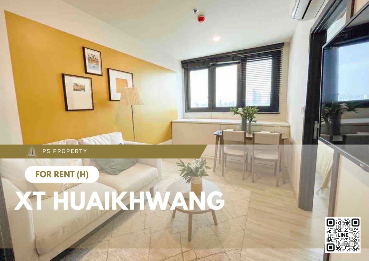 picture For rent 🔥 XT HUAIKHWANG 🔥 Fully furnished and equipped, near MRT Huai Khwang - 1/11