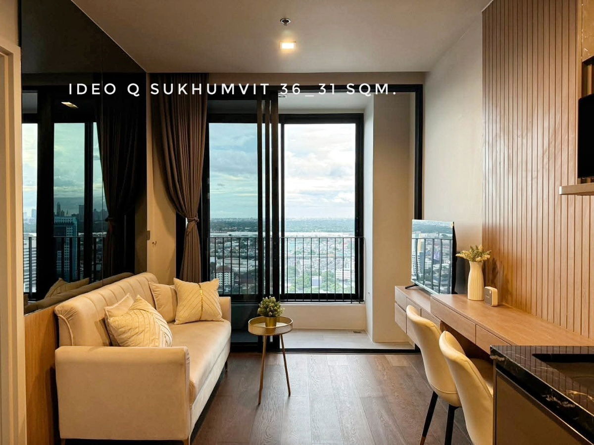 รูป 🎉ให้เช่า Ideo Q Sukhumvit36-1 ห้องนอน ใกล้BTS ทองหล่อ เอ็มโพเรียม เอกมัย พระราม4 เดินทางสะดวก - รูปที่ 9/14