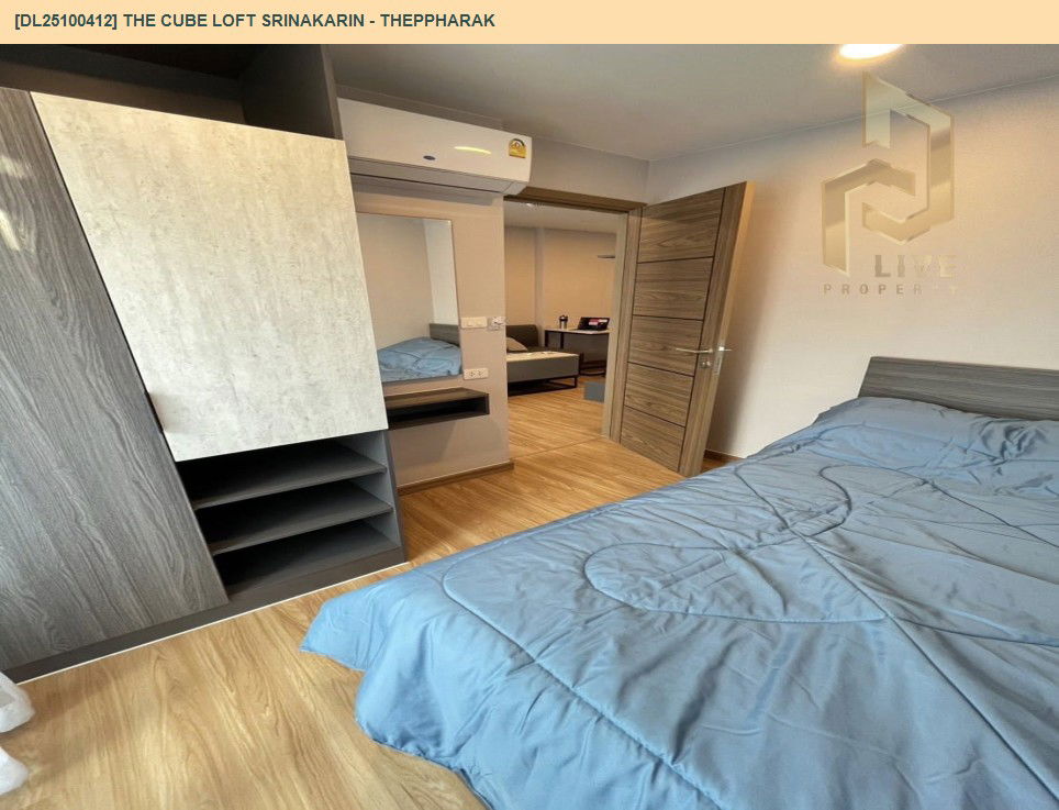 รูป DL25100412 ให้เช่าคอนโด เดอะคิวบ์ ลอฟท์ ศรีนครินทร์ - เทพารักษ์ (THE CUBE LOFT Srinakarin - Theppharak) ใกล้ สายสีเหลือง พร้อมเข้าอยู่ โทรด่วน 0614453194 LineID @162cjixi - รูปที่ 6/11