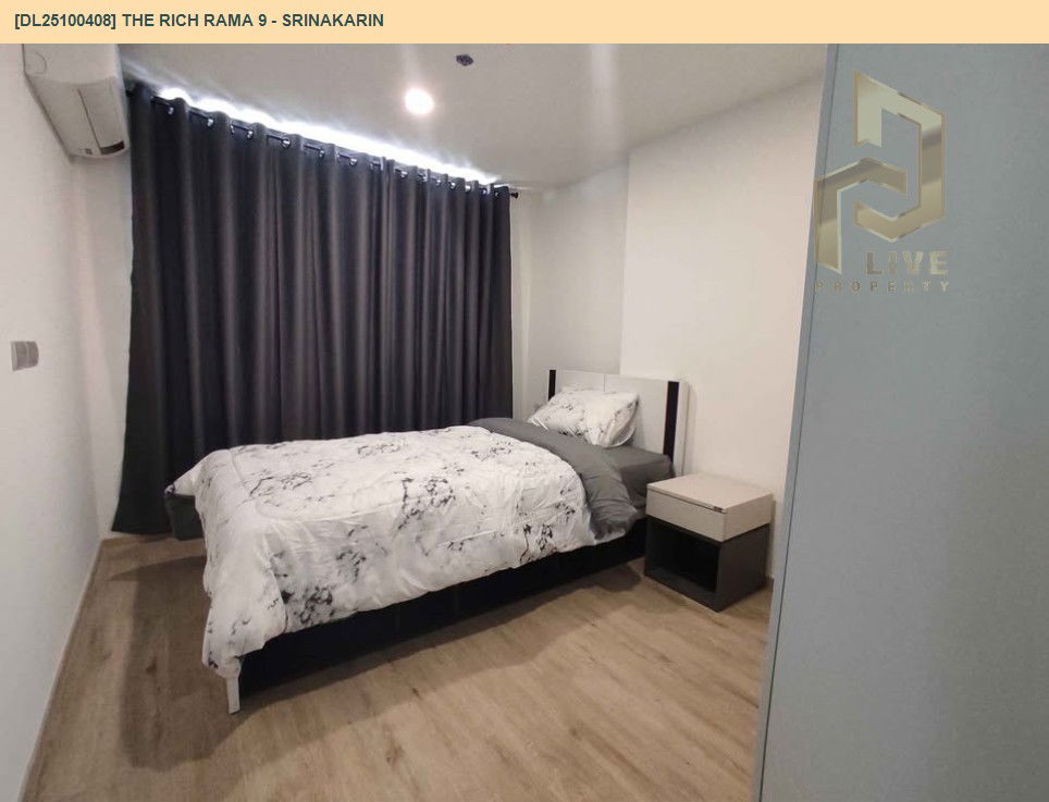 picture DL25100408 Condo for rent, The Rich Rama 9 - Srinakarin near AIRPORT RAIL LINK หัวหมาก, ready to move in, call urgently 0638692663 LineID @655ebbvc - 3/13