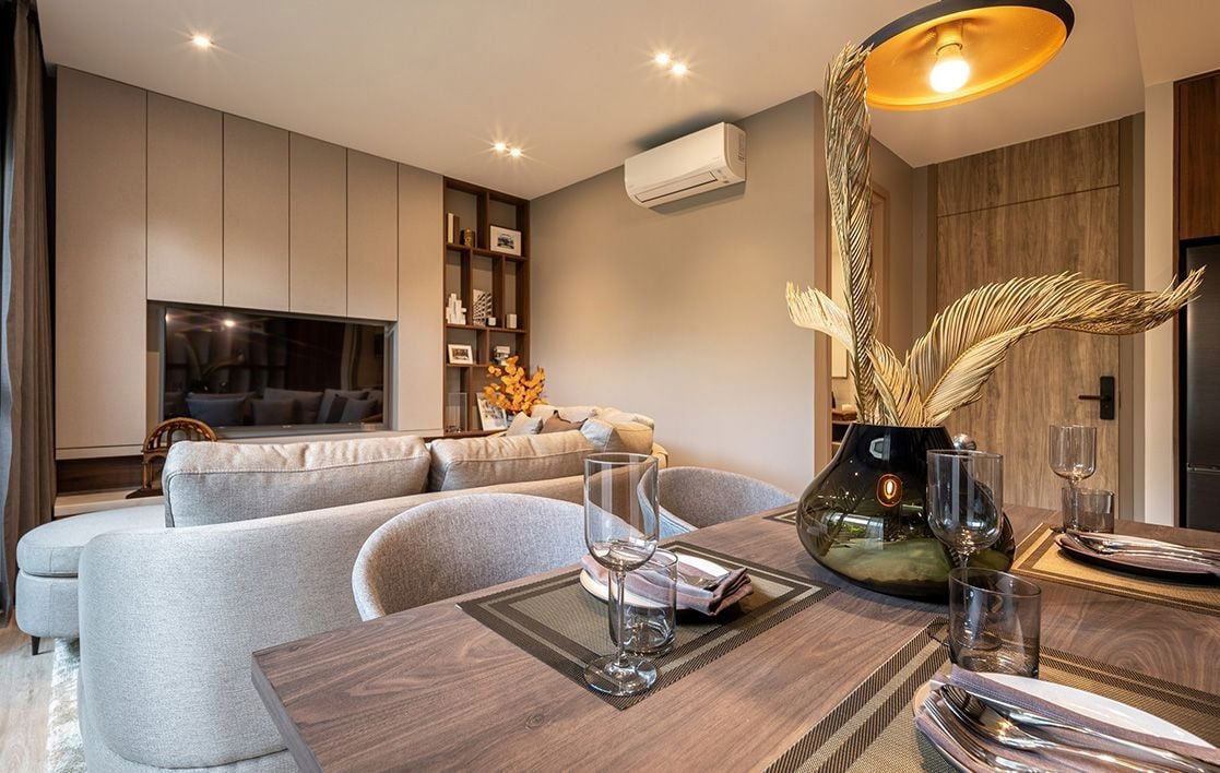 picture  2  Beds Large Room City view Fully Furnished New Condo Good Location Next To Ekkamai-RamInthra,Central East Ville   @  Noble Create - 1/14